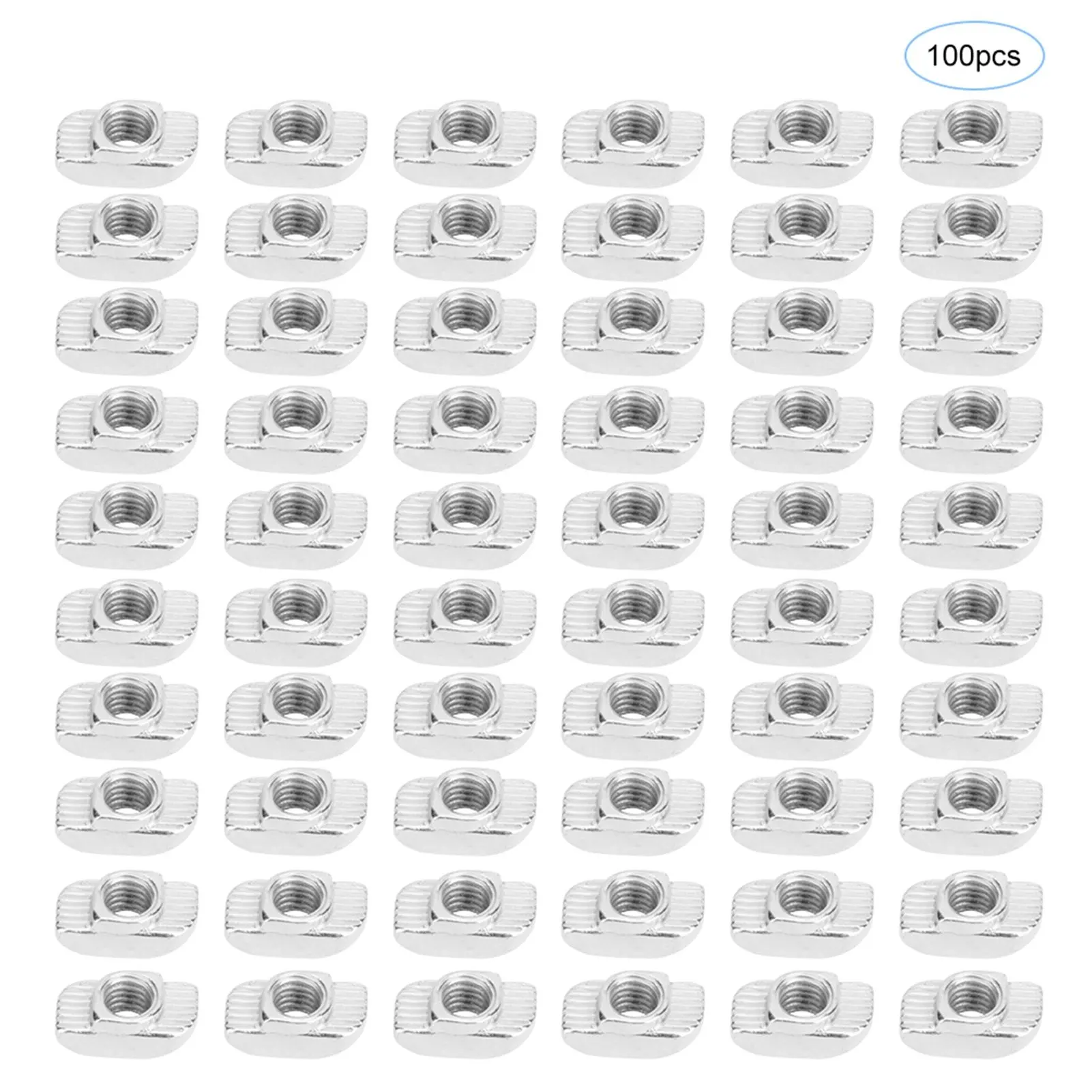 100pcs European Standard T Nut 30T Threaded T Sliding Nut for Aluminum ProfilesM6