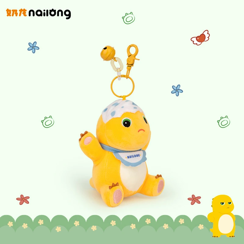 Cartoon Latte Drago Peluche Ciondolo Giocattolo Simpatico Peluche Dinosauro Borsa Accessorio Portachiavi Anime Soffici Decorazioni per la casa Regali per bambini