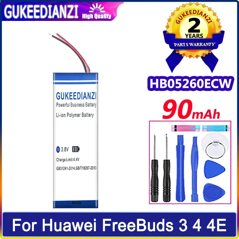 

Батарея GUKEEDIANZI HB05260ECW HB681636ECW 90 мАч/650 мАч для Huawei FreeBuds 3 4 4E Bluetooth наушники зарядное устройство батареи