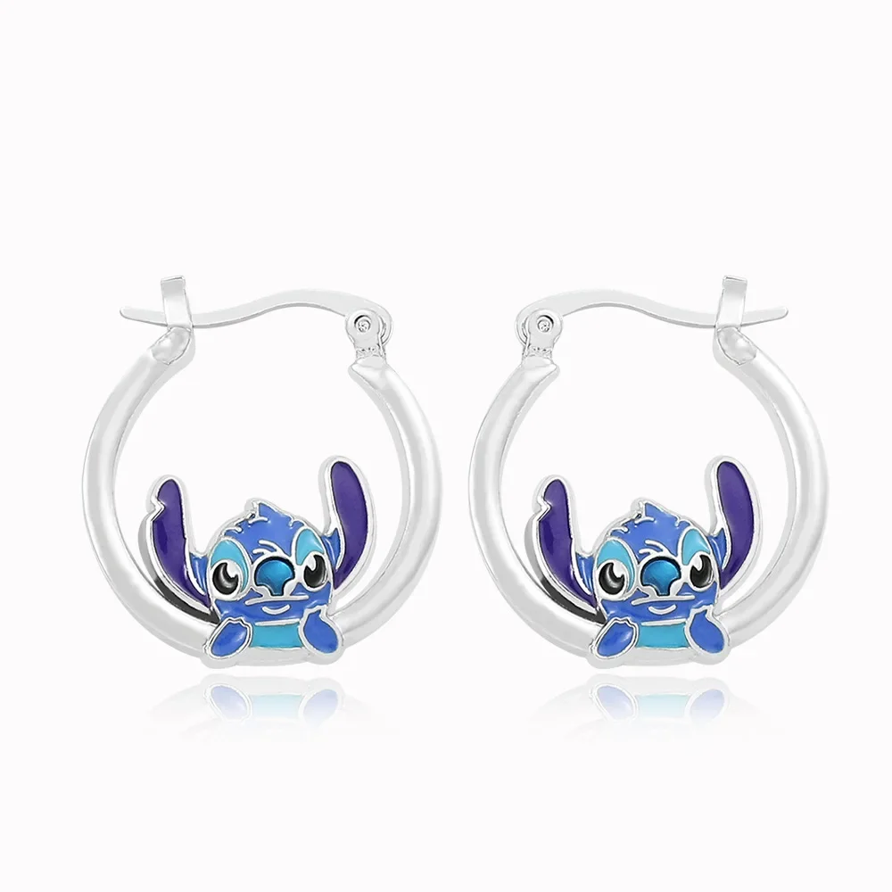 Pendientes de figuras de Anime de punto de Disney para mujer, joyería de lujo con animales de dibujos animados de Mickey Minnie, pendientes de moda, regalos de joyería de fiesta para niñas