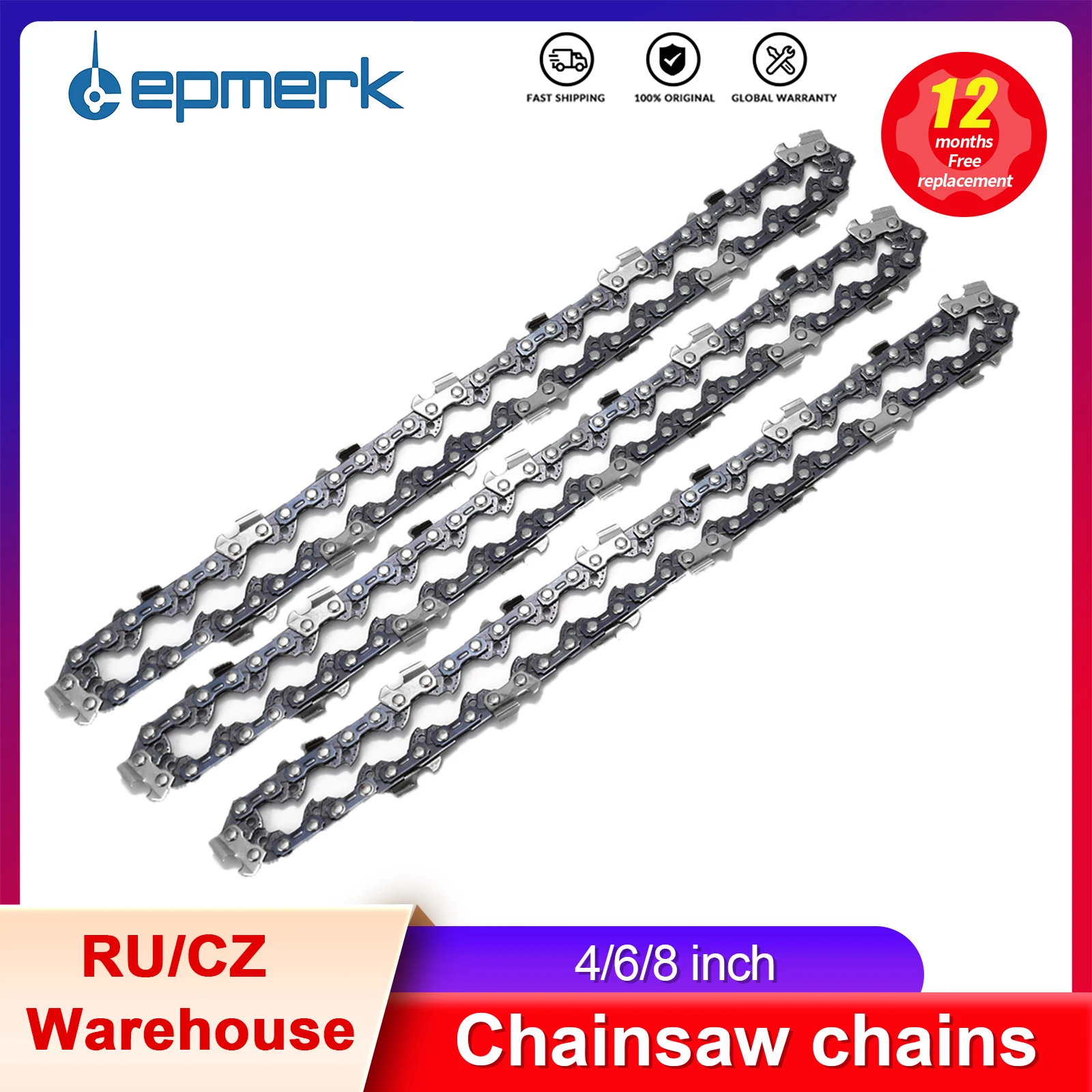 1/3/5/10 PCS 6 Inch Mini Steel Chainsaw Chains Electric Chainsaws Accessory Practical Chains Replacement