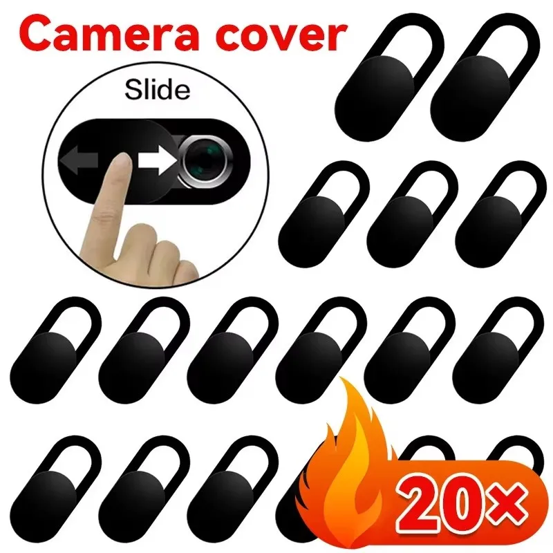 

1-20 шт. черных защитных накладок для веб-камер, защитных колпачков для камер мобильных телефонов и ноутбуков, заглушек для объектива, защитных шторок от подглядывания