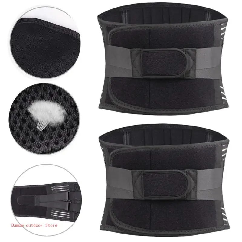 

Lumbar Support Belt Lumbosacral Back Brace Ergonomic Breathable Adjustable Double Pull Lumbar Support Lower Back Brace