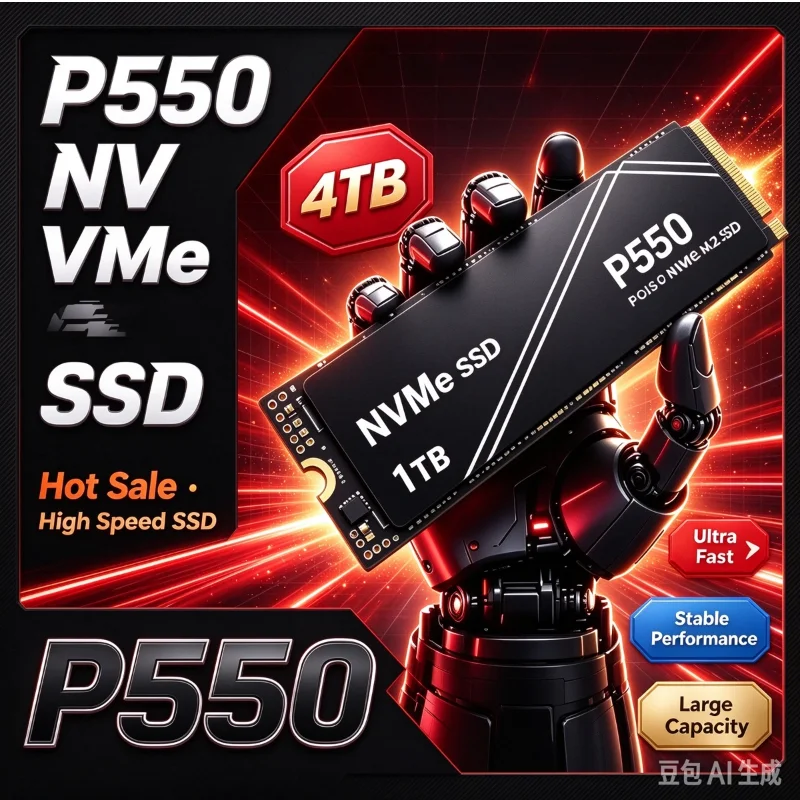 OEM Original P550 M.2 2280 PCIe 3.0 NVMe SSD 2TB 4TB Upgraded Version, High Speed Internal SSD Load Faster for Laptop & PC