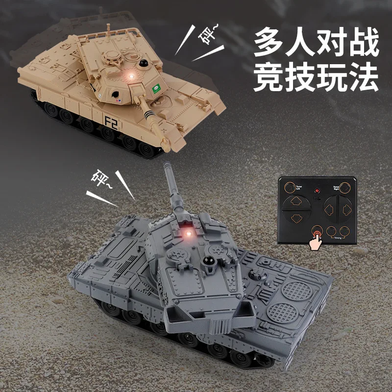 New In-Stock Mini Tank Remote Control Battle Tracked Tank Military Tank Model Simulation Tiger Tank For Boys Gifts