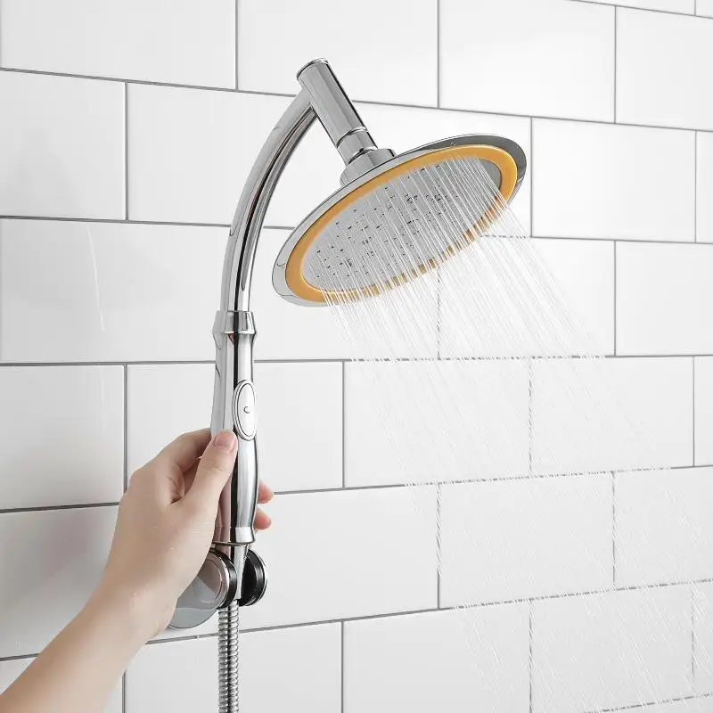 6 Inch High Pressure 360 Degree Rotation Large Round Rainfall Handheld Bathroom Shower Head Accessories