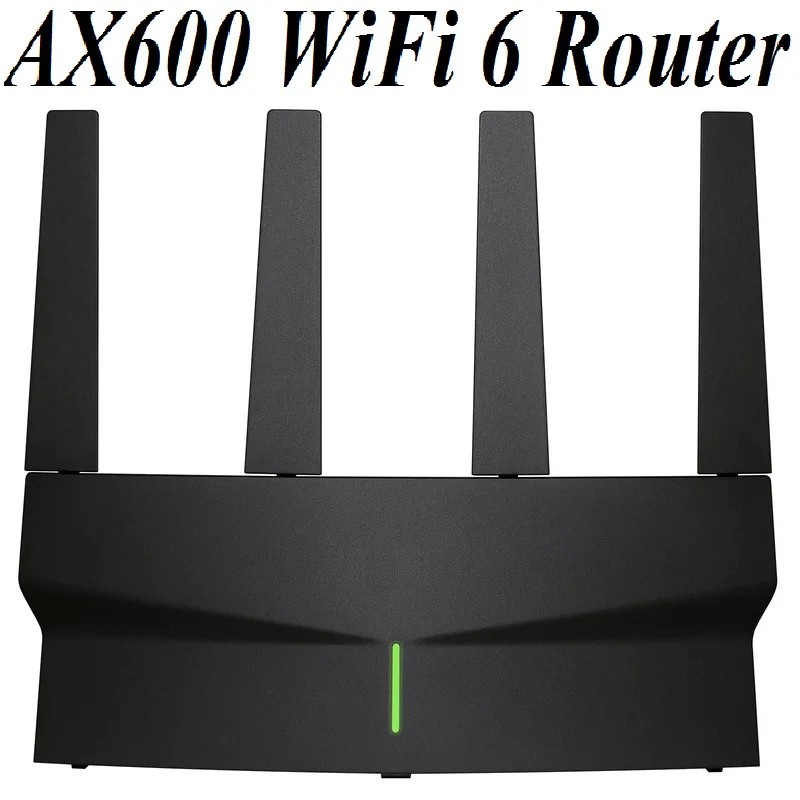 

Chin-Firmware, 4 Antennas WiFi6 Wireless Router 802.11AX Double bands 2.4GHz 1148M + 5GHz 4804M, 4 Gigabit ports, AX6000 Wi-Fi 6