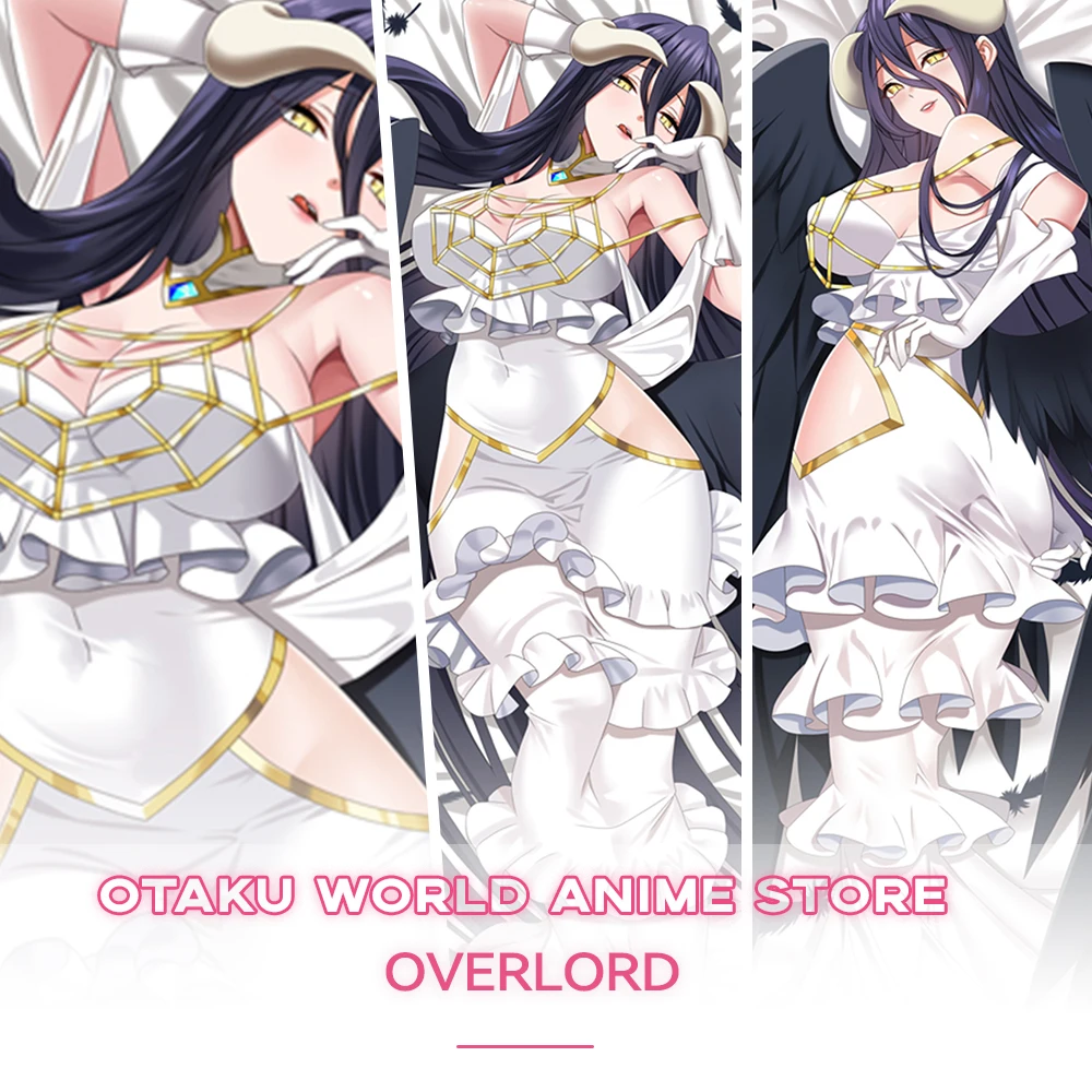 OVERLORD Dakimakura Anime Otaku Sexy Hugging Body Pillow Case 2-side Printed Cosplay Throw Pillow Cover Bedding Decor