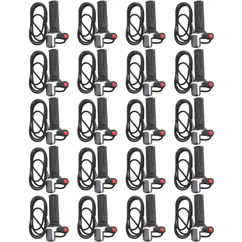 20X 36V Electric Bicycle Scooter Speed Throttle Grip LCD Display With Switch Ebike Twist Throttle Accelerator Handlebar