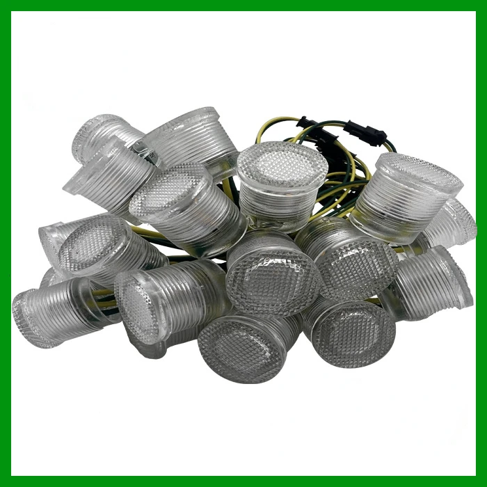 12V Ws2811ic Full Color Advertising Light LED Point Light Source 20MM Magic Color Transparent Pixel Light Support Customization