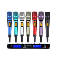 SKM9000 SKM Skm 9000 Cordless Microphone Wireless Karaoke True Diversity Wireless Microphone 2 Channels Receive Mic for Stage