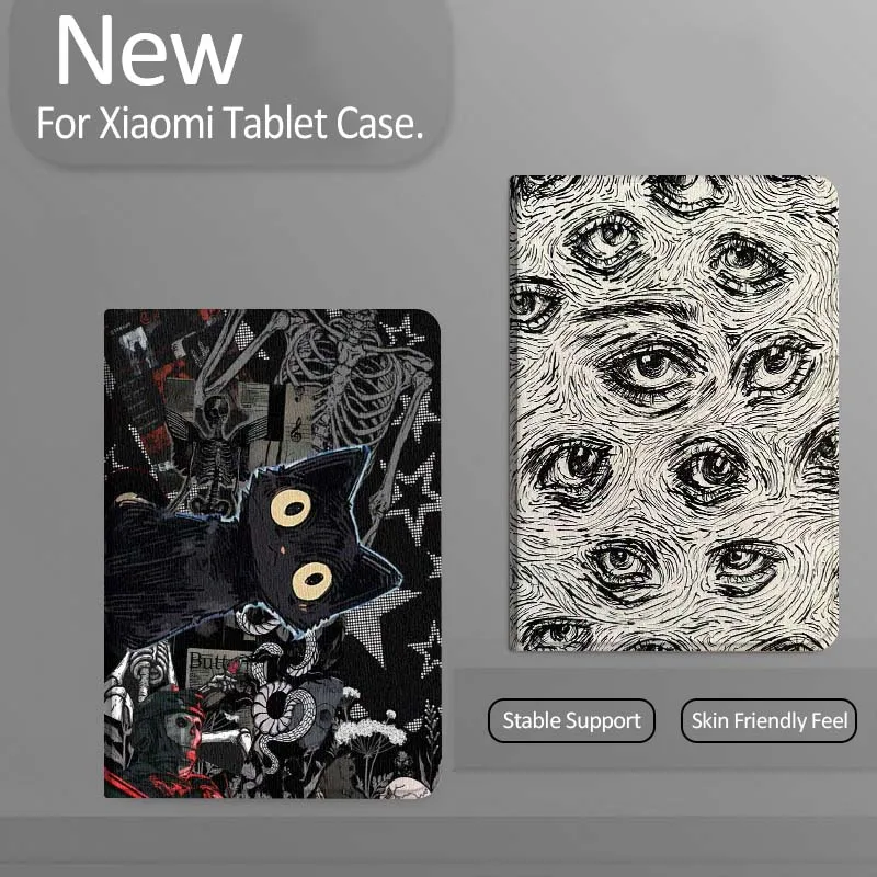 

Cartoon Eye Pattern Print Gift Tablet Case For Xiaomi Redmi Mini Pad SE K 2 4 5 6 7 8 2023 2025 11 8.8 11.2 10.1 Pro
