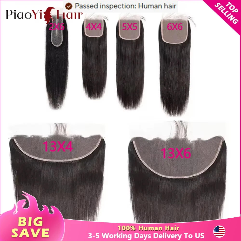 

Straight 13x6 13X4 HD Lace Frontal Brazilian Human Hair Preplucked 4x4 5x5 6x6 Transparent Lace 2x6 Hd Lace Closure Human Hair