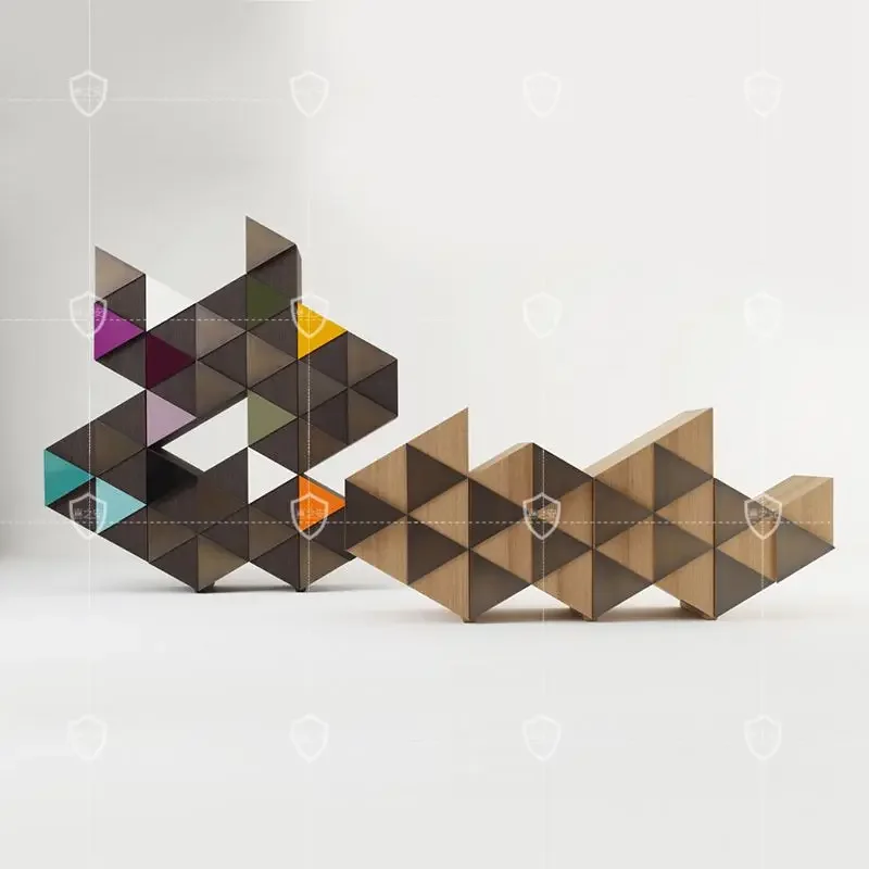 Kuriositäten schrank Display Regal Bücherregal Trennwand Display Rack