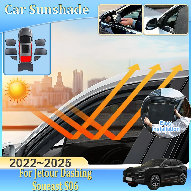 

Солнцезащитный козырек для Jetour Dashing Soueast S06 Sportequipe 6 GT 2022 2023 2024 2025, анти-УФ, на лобовое стекло, автомобильные аксессуары