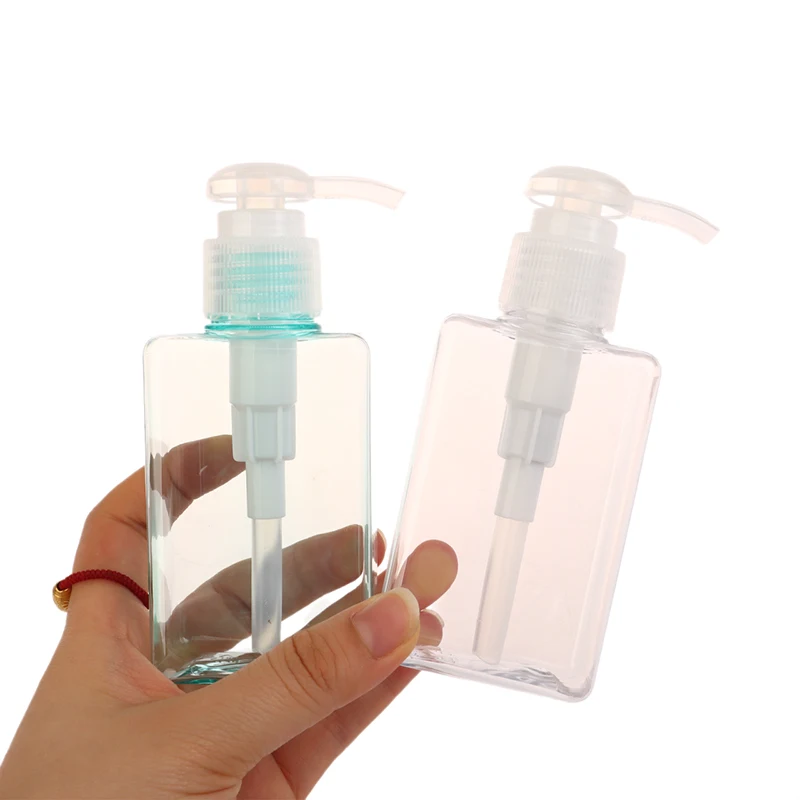 100ml Square Foaming Dispenser Bottle Portable Soap Dispensers Liquid Soap Shampoo Pump Bottles Bathroom Travel Accessories