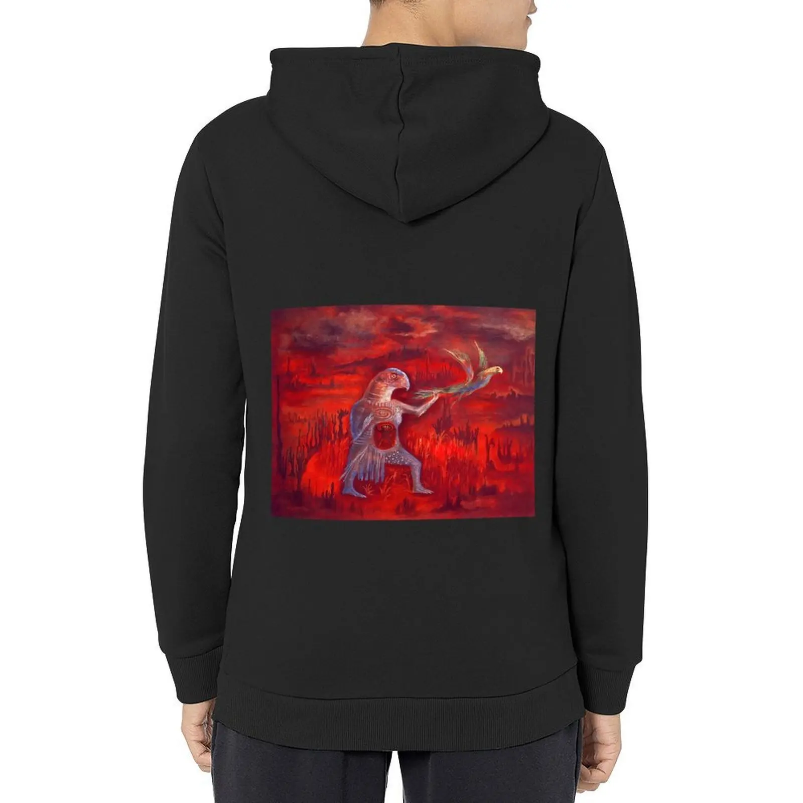 

leonora carrington artwork Hoodie autumn korean autumn clothes japanese style mens clothes hoodies for men high quality