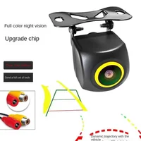 Cámara de visión trasera para coche 4K AHD 1920x1080p con lente dorada CVBS/AHD 1080p, lente ojo de pez de 180 grados, visión nocturna Full HD, carcasa metálica.