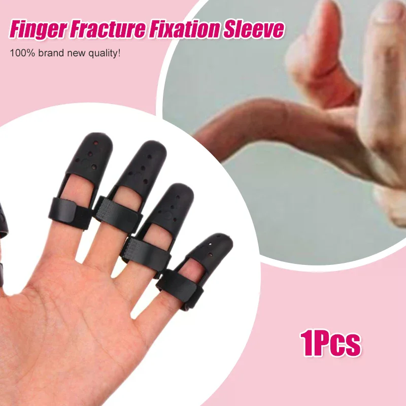 /YOV/Finger Splint Brace Adjustable Finger Support Protector For Fingers Arthritis Joint Finger Injury Brace Pain Relief Black
