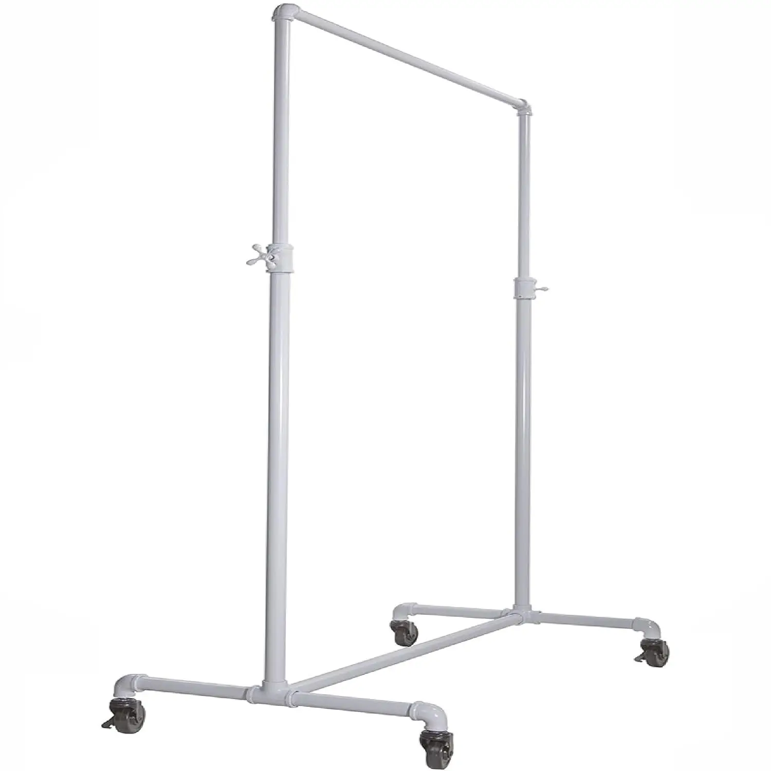 Adjustable Ballet Barre Rack Rolling Portable Dance Training Equipment Metal Frame 4-Wheel Studio Home Gym, Customized