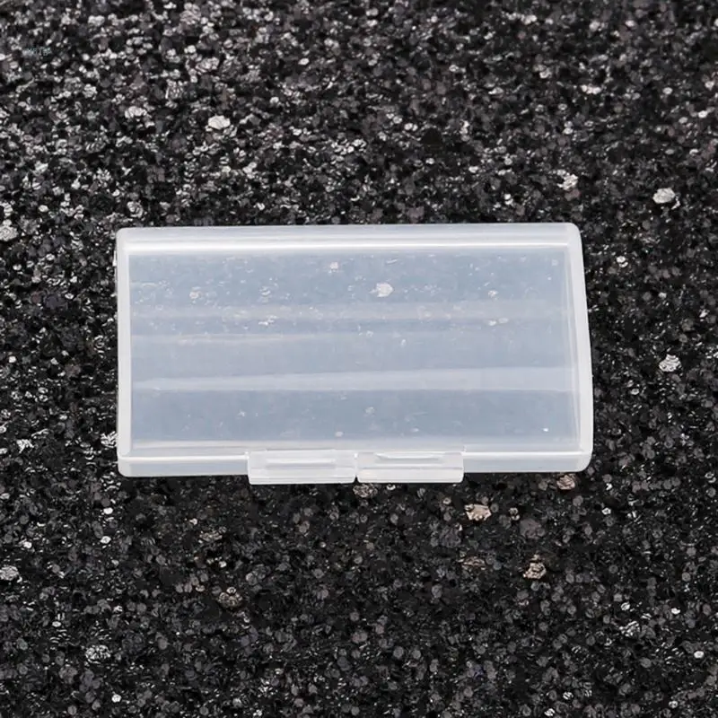 2-slot Battery Container Protectors Cover Transparent PP Battery Holder Box Dropship