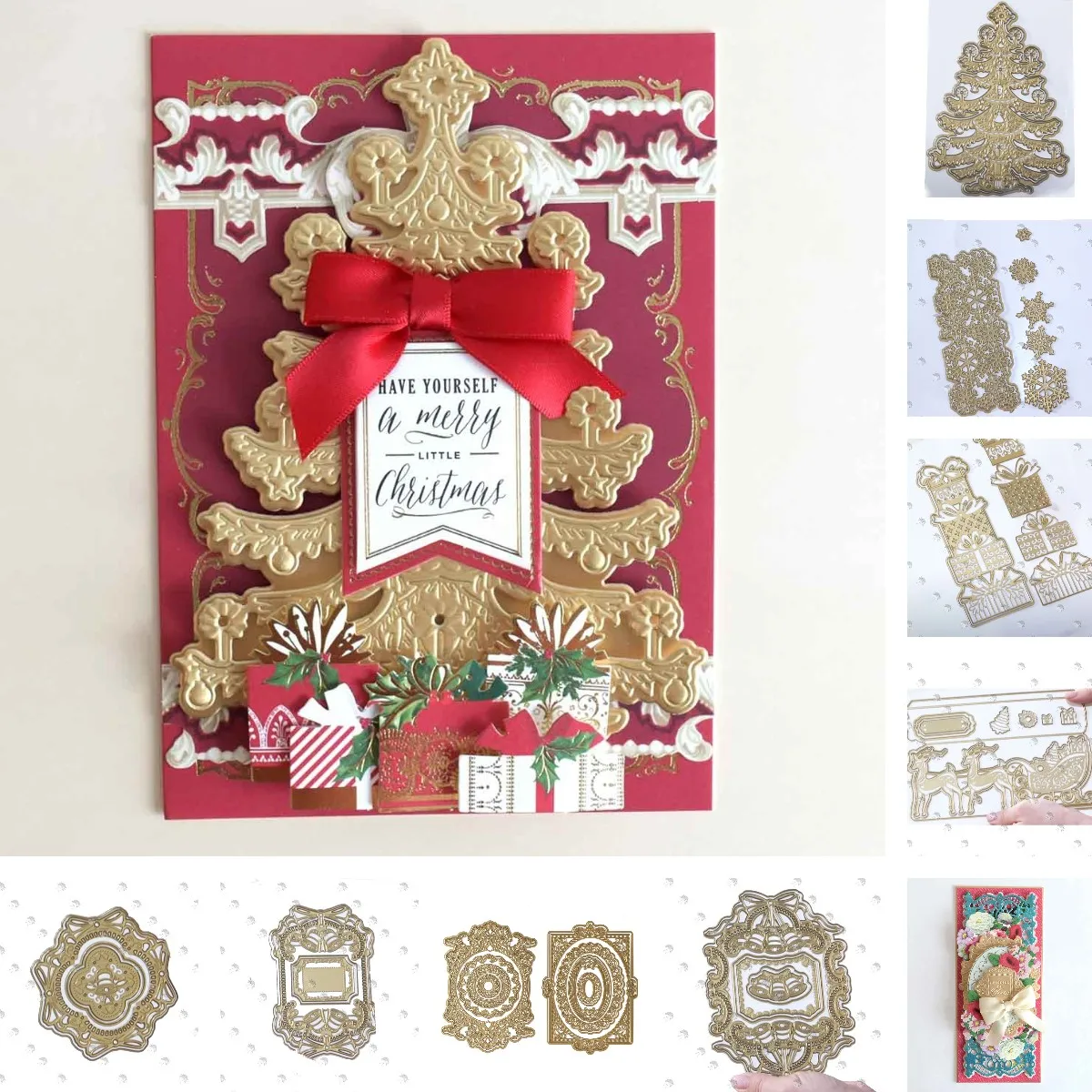 Pavilion Christmas Windmill Easel Metal Die Cutting 2026 DIY Die Molds Scrapbooking Paper Making Cuts Crafts Big Die Handmade