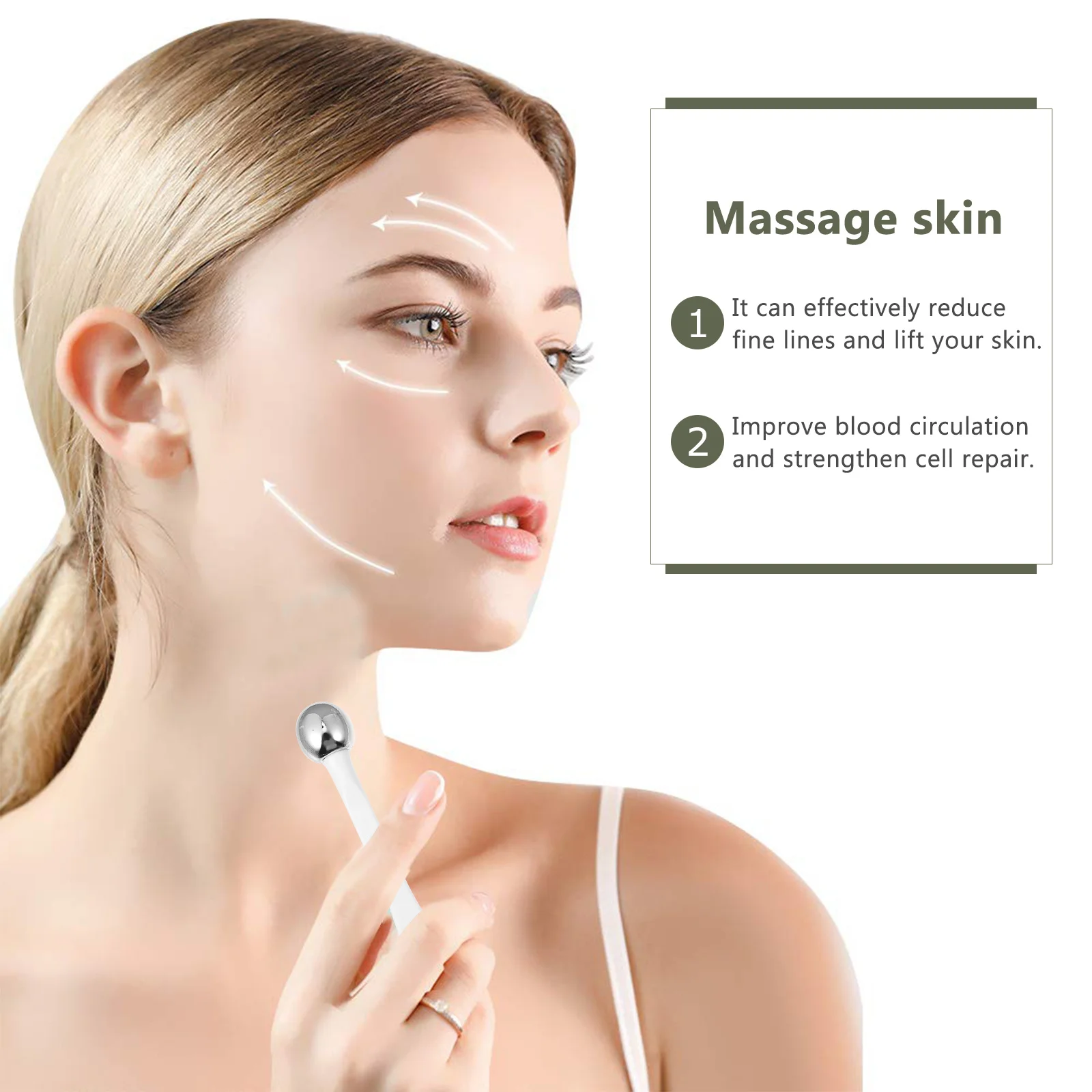 6 pezzi bastoncini per crema per gli occhi asta di bellezza compatta portatile per le donne strumento per la cura della pelle del viso massaggiatore applicatore bar fornitura