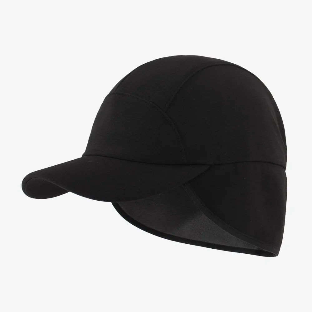 Warm Ear Flap Baseball Cap Thickened Fleece Ear Protection Winter Sports Hat Adjustable Snapback Ponytail Opening