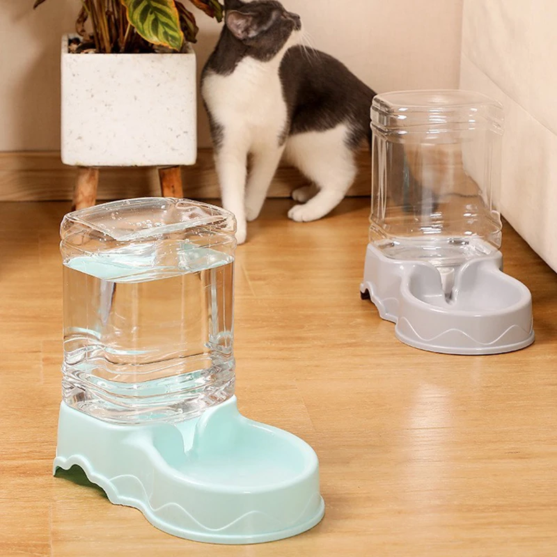 Pet Automatic Feeder Cat Drinking Bowl Rice Bowl Large Capacity 3.8l Combined Food Storage Bucket For Dogs Pet Supplies