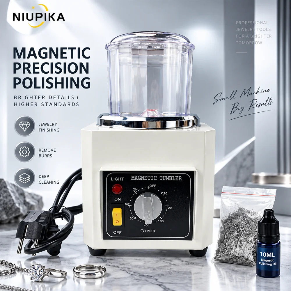 NIUPIKA Magnetic Tumbler Jewel - Jewelry Magnetic Tumbler Polisher Pin 评论和价格