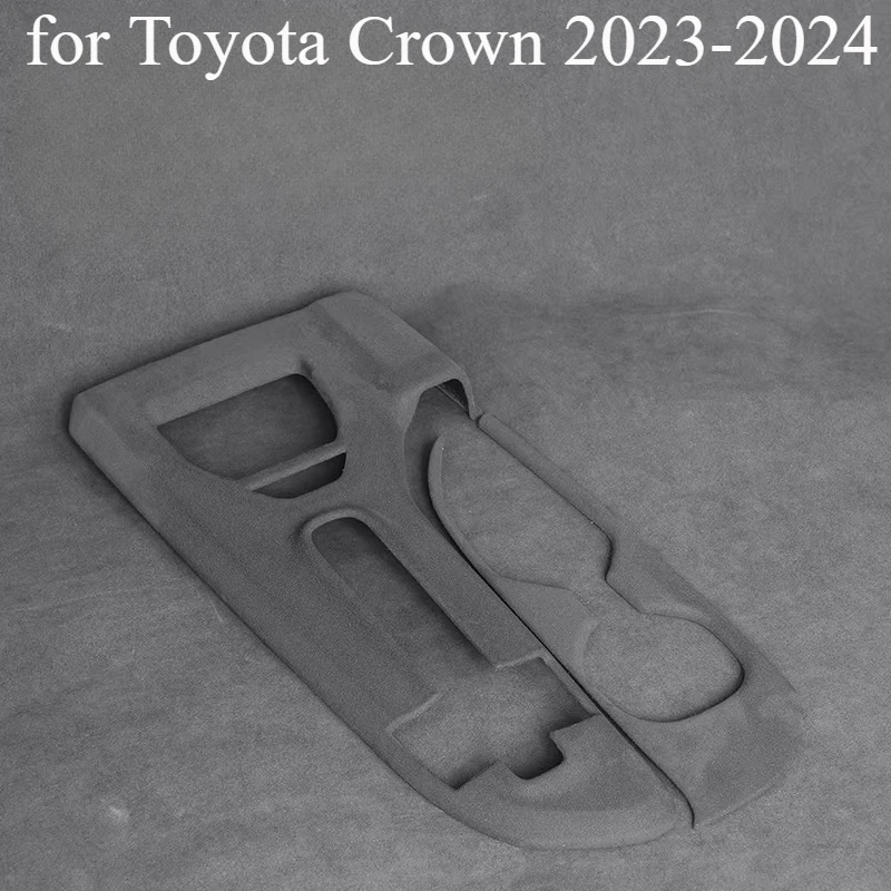 

Накладка на панель переключения передач из замши для Toyota Crown 2023-2024, аксессуары для интерьера