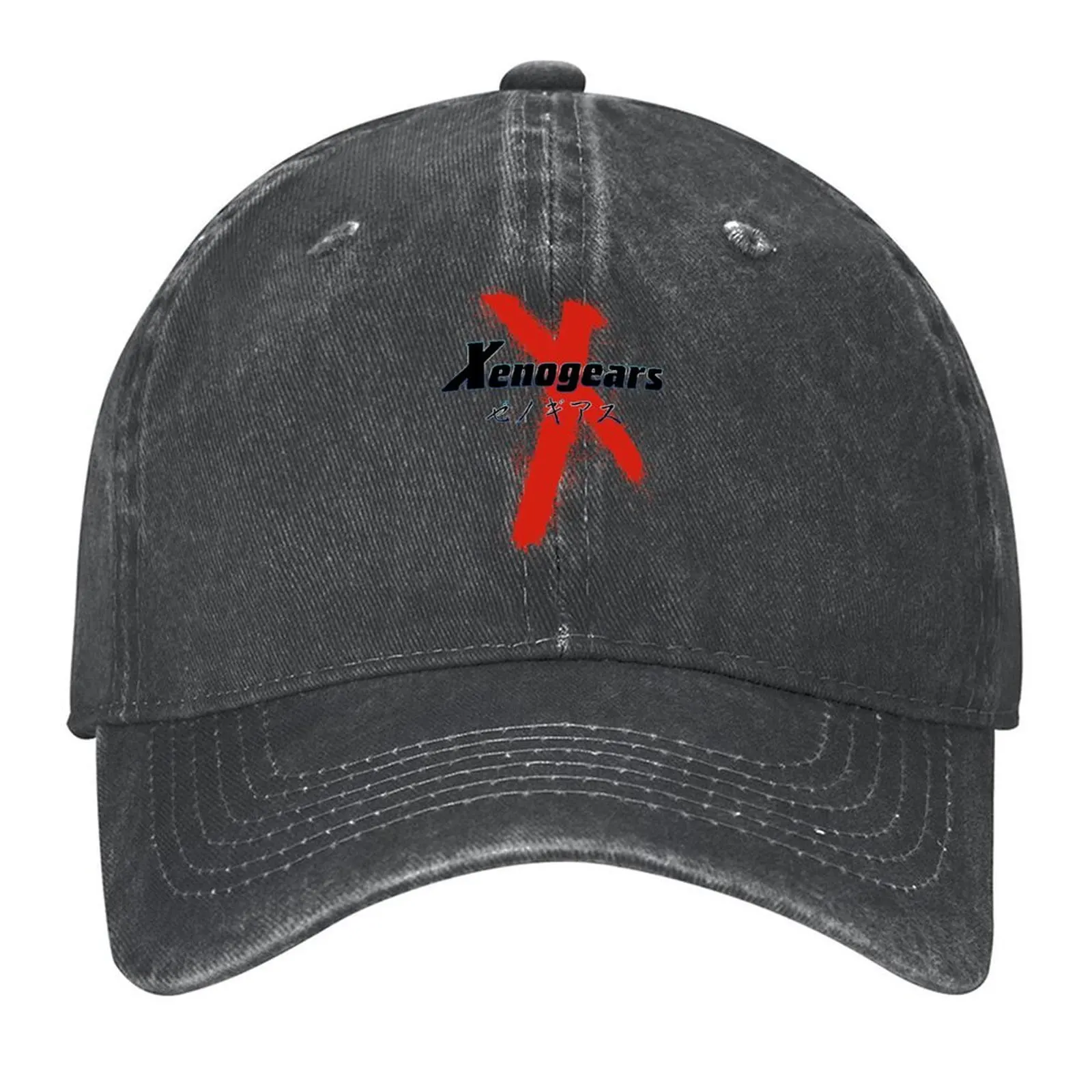 

Xenogears Japanese Text Baseball Cap Beach Golf Anime Hat Military Tactical Cap Elegant Women's Hats Men's