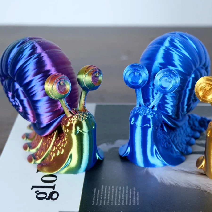 6cm/10cm Colorful Snail Animal Figure Desktop Decoration Articulated  Figure Ornament Funny Doll 3D Printed Toy Gift