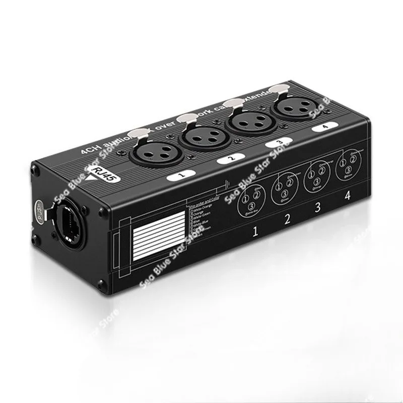 Extension band isolator 6.35 Audio 4-way XLR network cable Extension stage DMX audio audio transmitter