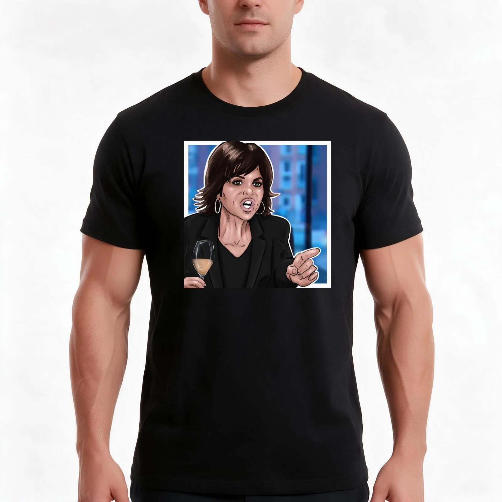 Celebrating the gay icons - Lisa Rinna from The Real Housewives of Beverley Hills T-Shirt Summer Casual Cotton Tee 100% Cotton