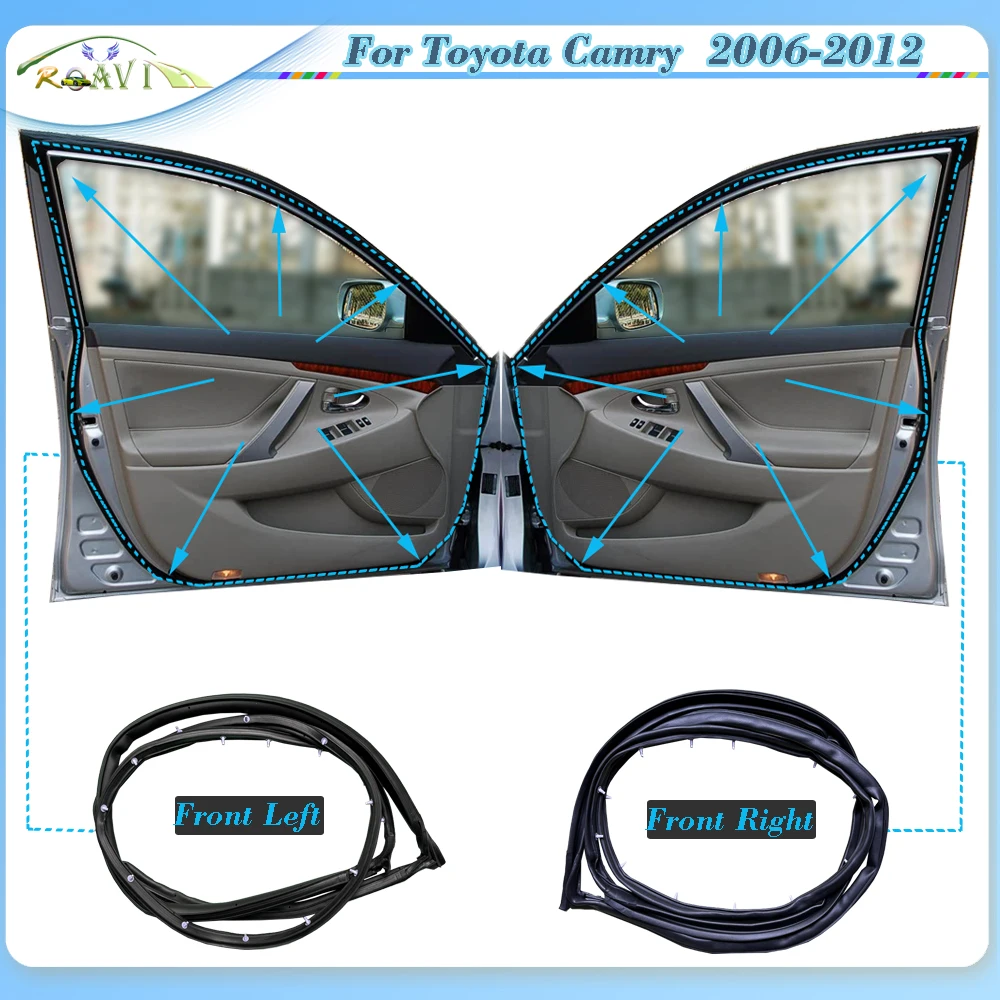 

Roavia Car Body Door Rubber waterproof seal strip For Toyota Camry 2006-2012