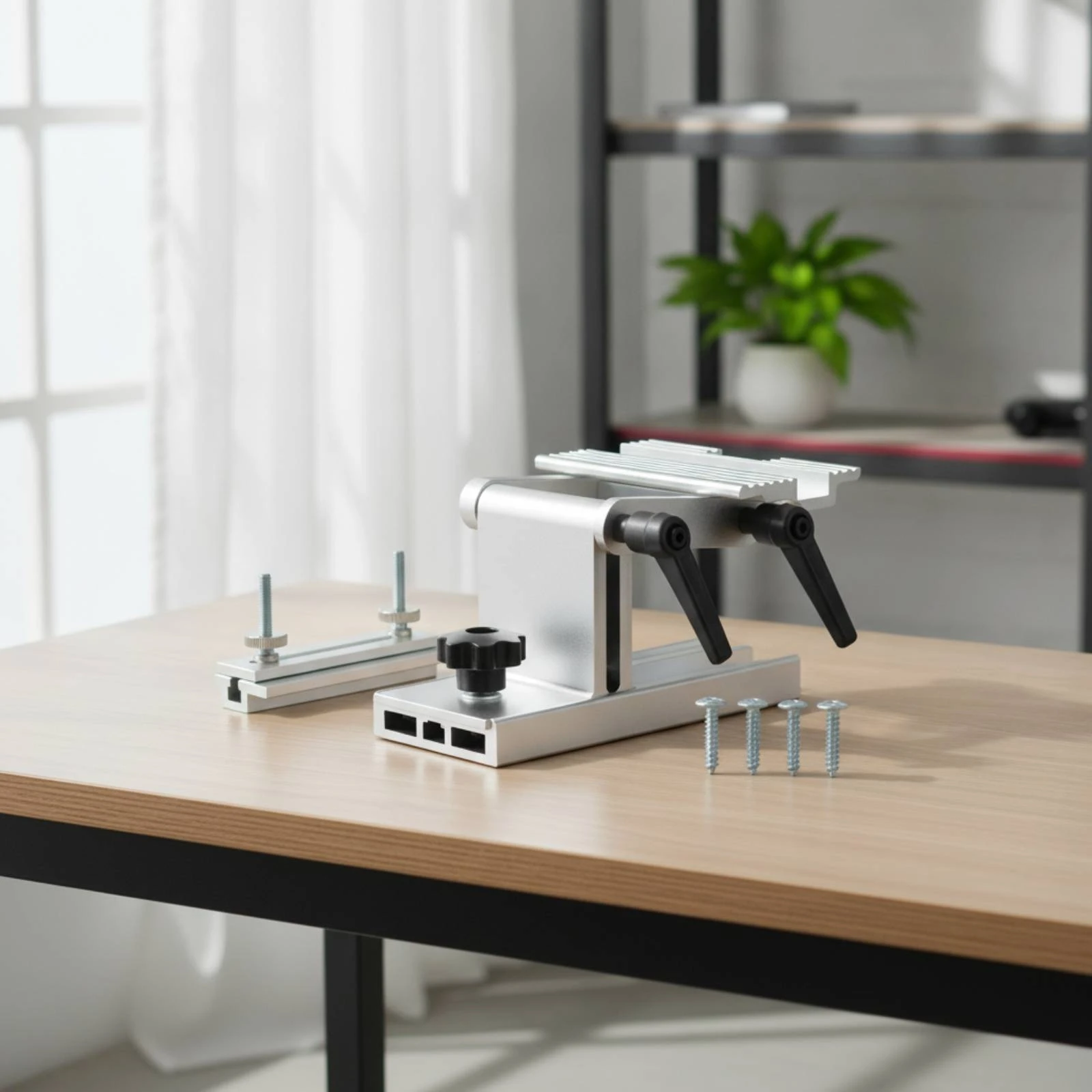 Universal Sharpening Jig Tabletop Sharpening Jig with Clamp Grinding Fixture Sturdy Tool Compatible for Woodworkers, Workshop