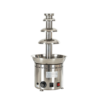 Electric Melting Waterfall  Machine Making Chocolate Fountain With Hot Chocolate Fondue Pot