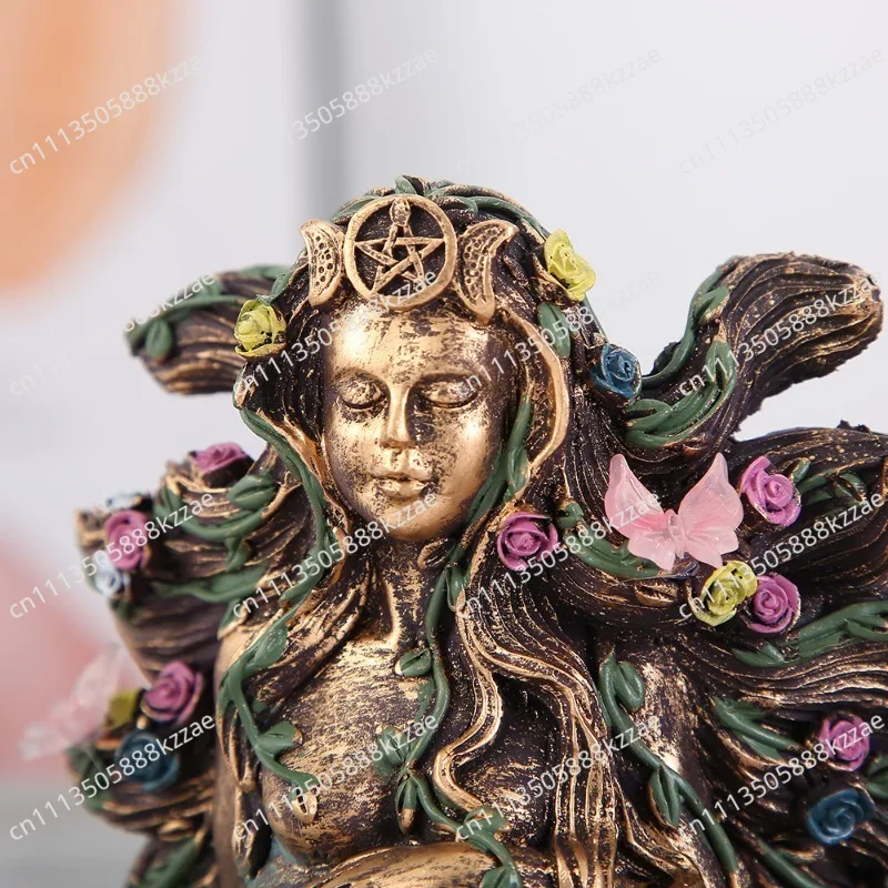 Butterfly Earth Mother Gaia Statue Resin Crafts Ornament Home Decor Home Decoration Ornaments