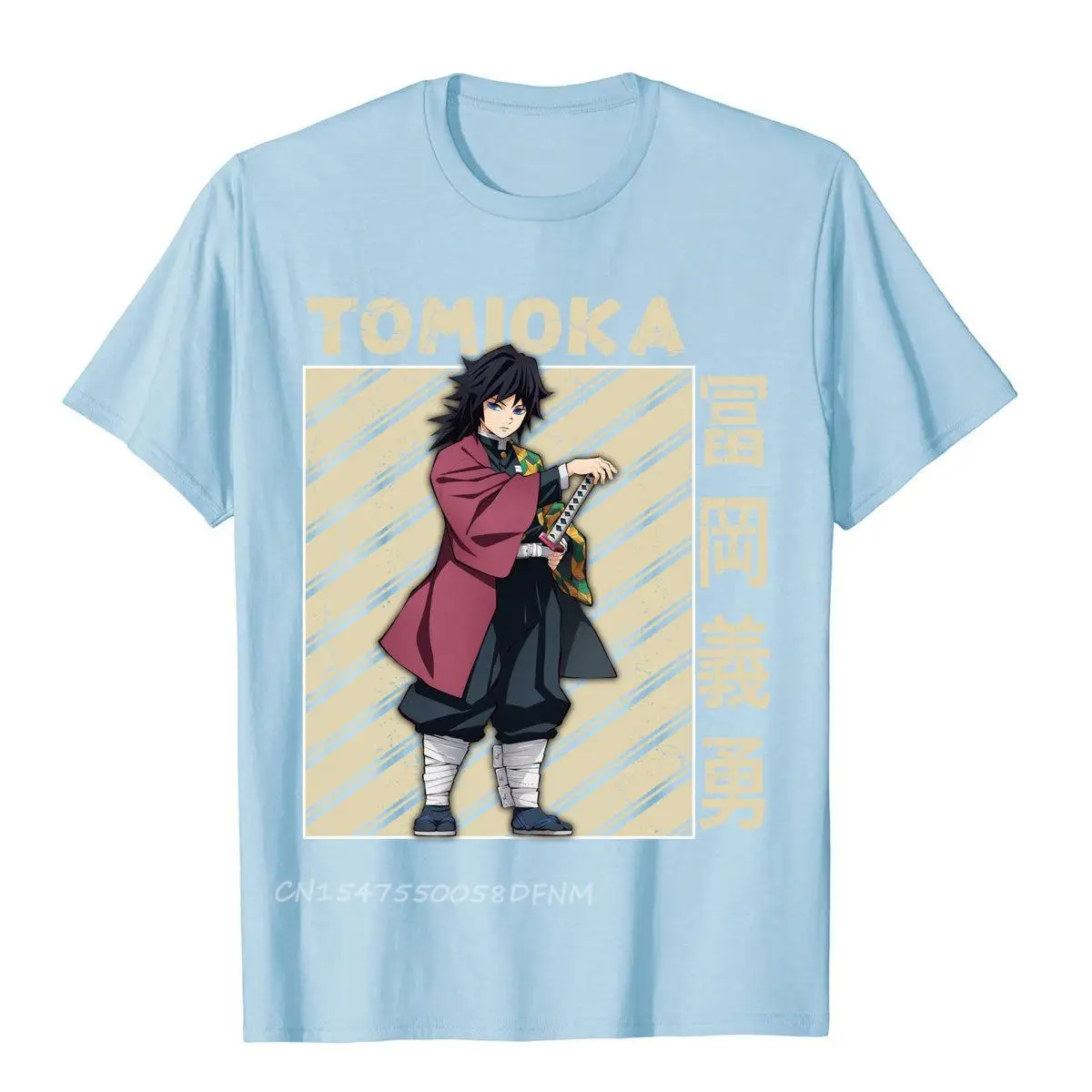 Tomioka-Camiseta clásica de algodón para Hombre, camisa masculina de estilo clásico, con diseño de demonio de Anime, de alta calidad, barata para