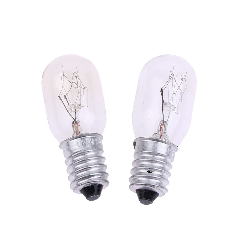 2Pcs/lot E14 Bulbs 15W High Temperature Resistant Refrigerator Bulb Microwave Oven Replacement Light Toaster/Steam Bulb Light