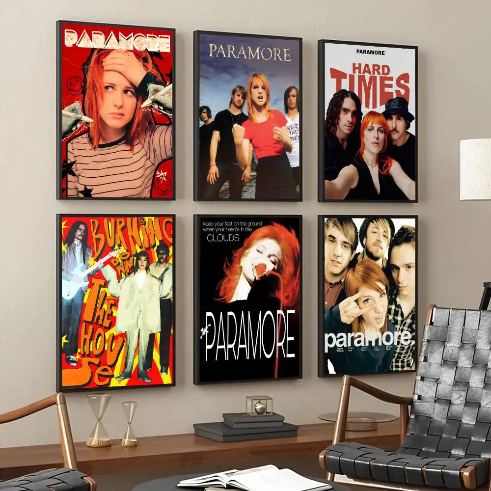 Band Paramore Poster Self Adhesive Sticker Home Bedroom Living Room Game Room Decoration