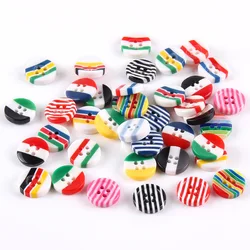 Sewing 12.5mm Resin Candy Color Children's Clothing Shirt Striped Button DIY Handmade Materials Apparel Accessories 100pc/lot