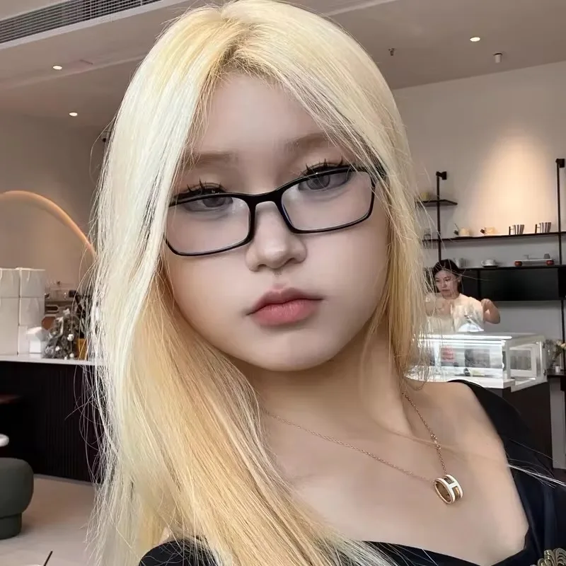 1/2pcs Retro Small Square Frame Glasses Women Harajuku Japanese Eyeglasses Clear Reading Spectacle Blue Light Blocking Eyewears