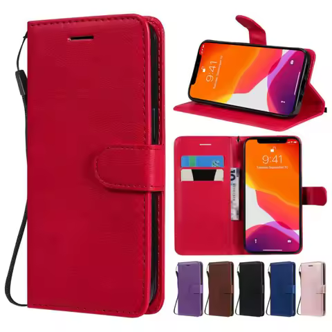 Flip Wallet Case For Samsung Galaxy A03 A03S A12 A13 A21S A22 A32 A33 A52 A52S A53 A73 5G S20 S21 FE S22 Plus Ultra Coque D06E