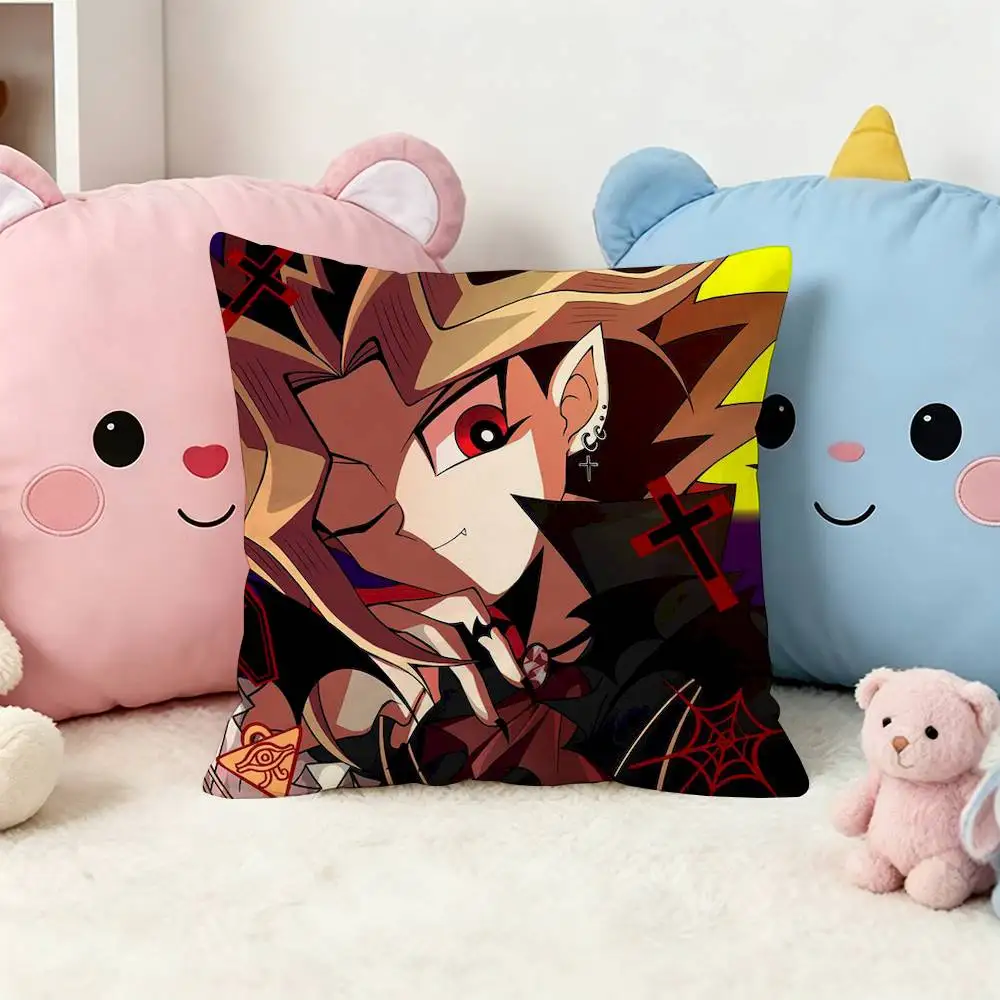 Y-Yu-Gi-Oh Game Double-Sided Printed Cushion Cover Bedroom Bedside Sofa Pillow Case
