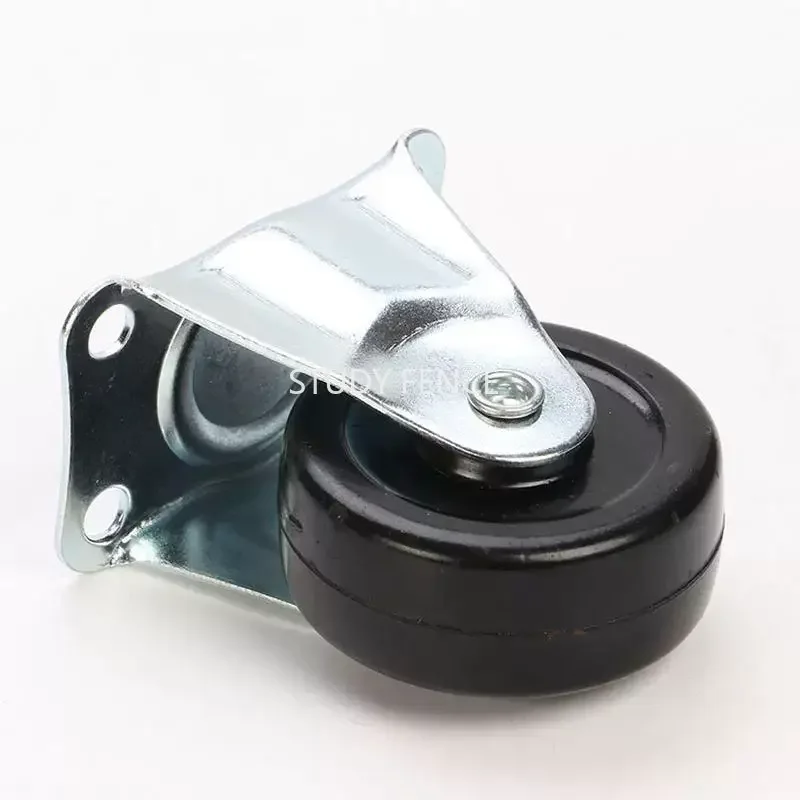 4PCS Metal+PP Black Directional Wheel, Drawer/bed/chair Orientation Wheel, Furniture Casters, Household Hardware Accessories