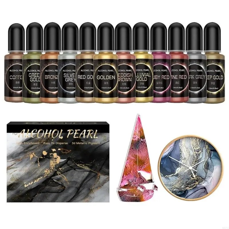 Q6PA Ink-12 Kinds of Colors Inks Are Suitable for Resin High Concentration Epoxy Resin Paint Color Dyes