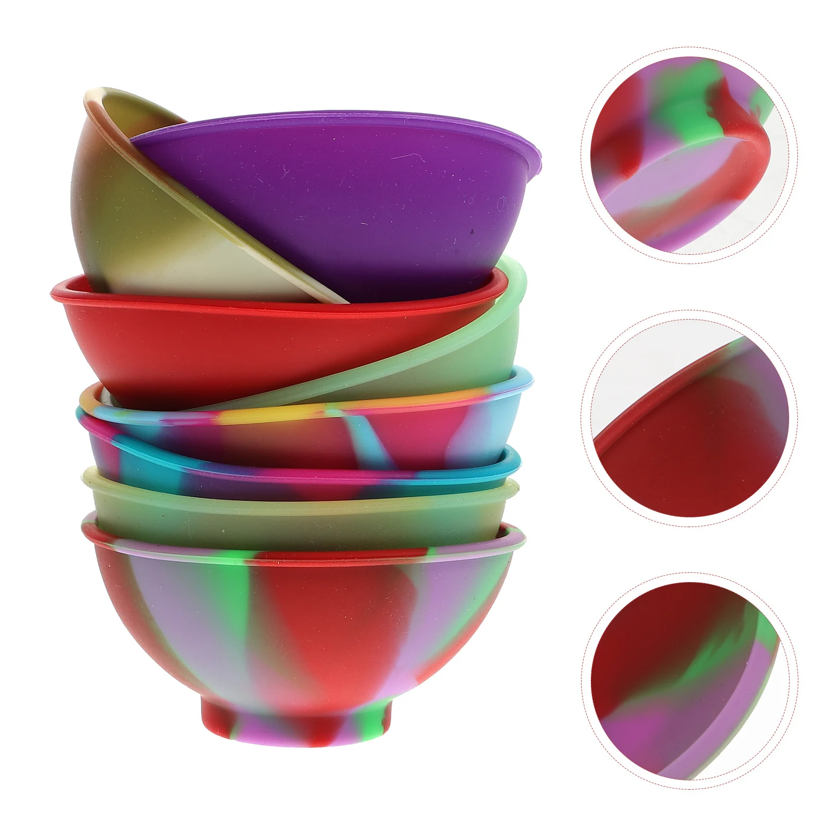 

8 шт. силиконовые детские миски для младенцев-милый дизайн миски для кормления малышей можно мыть в посудомоечной машине дополнительные контейнеры для еды нетоксичные