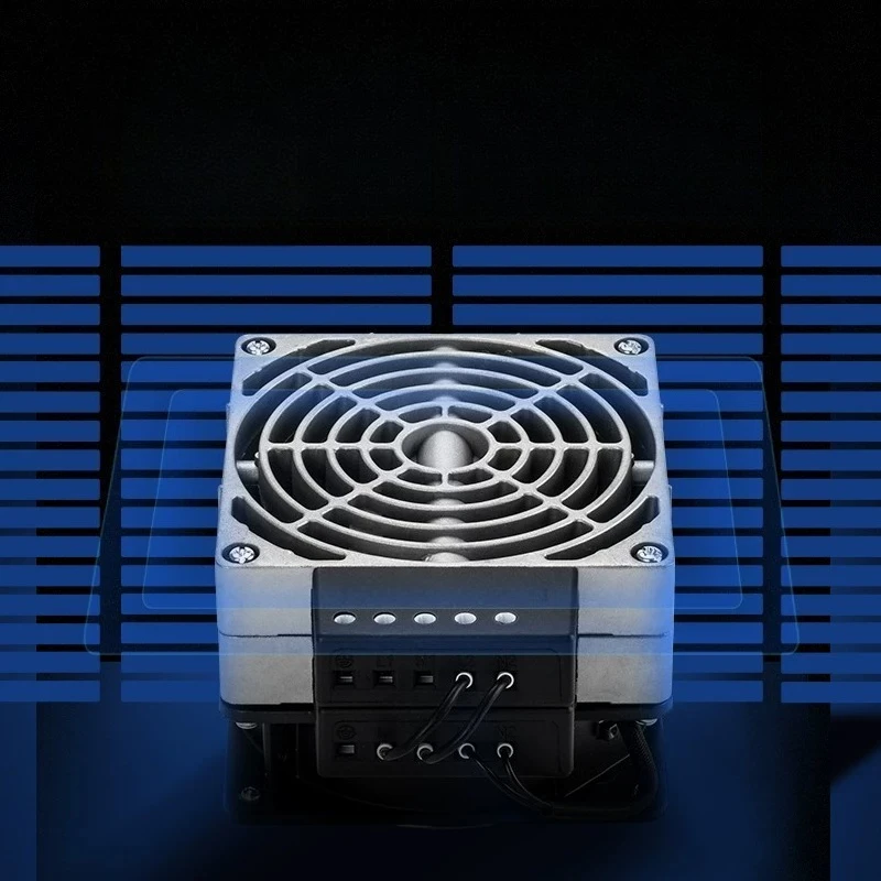 220V Electric Enclosure Fan Heater Aluminum Alloy Anti-Condensation Dehumidifier Multiple Power for Switchgear Terminal Box